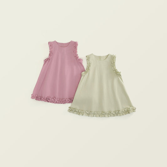 Girls Sweet Summer Ruffle Dress