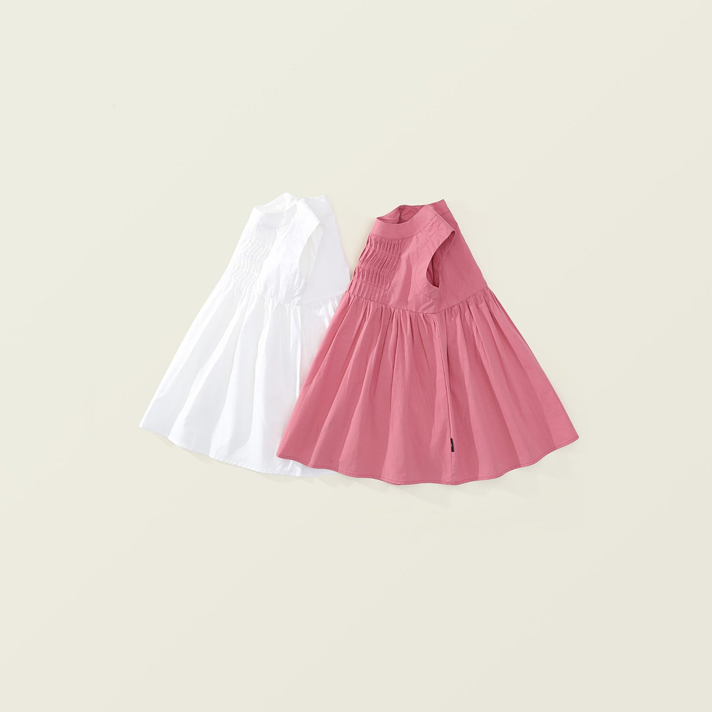 Girls Round Neck Sleeveless Dress