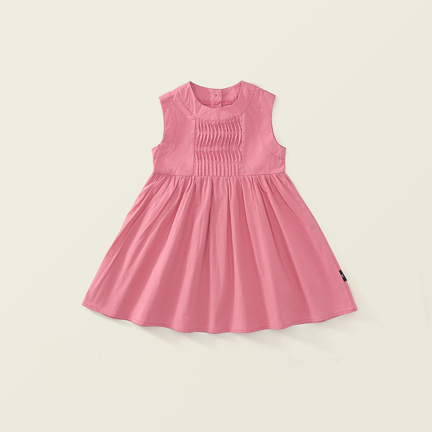 Girls Round Neck Sleeveless Dress