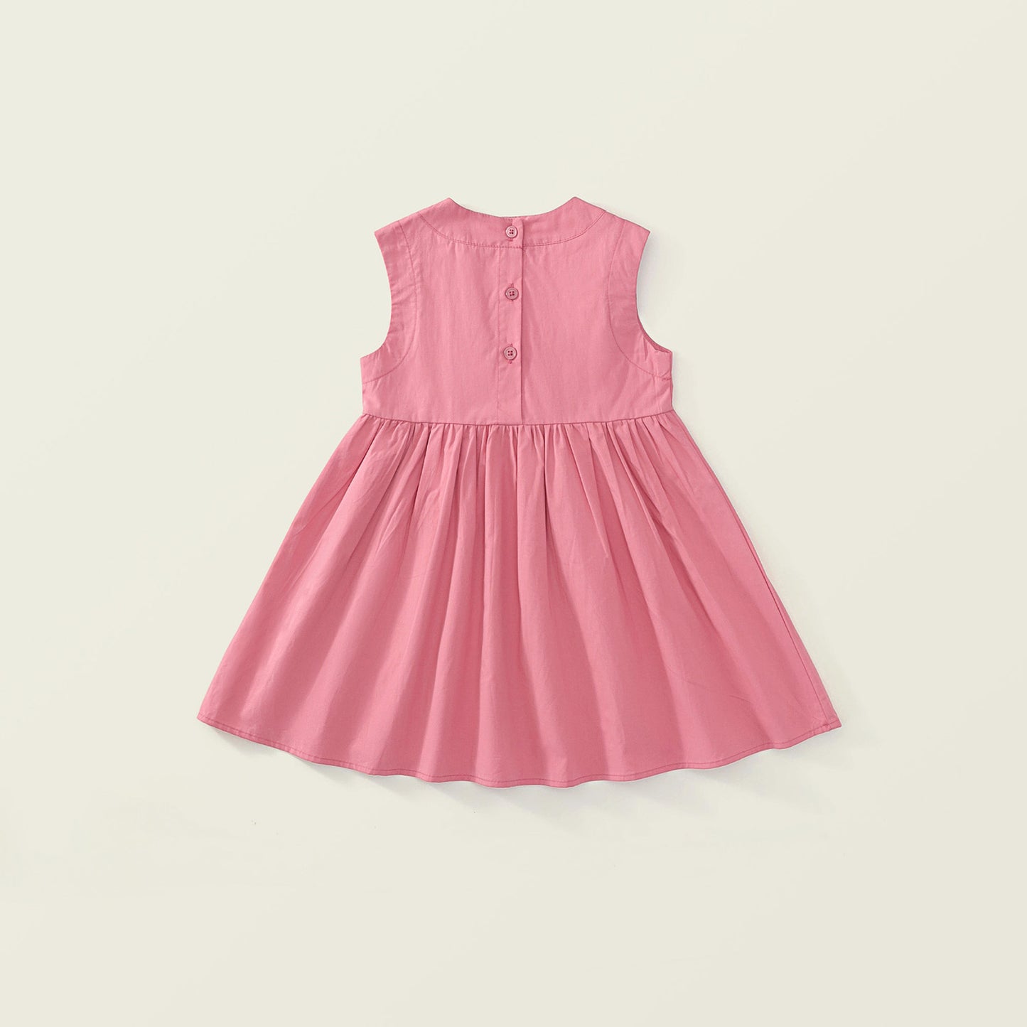 Girls Round Neck Sleeveless Dress