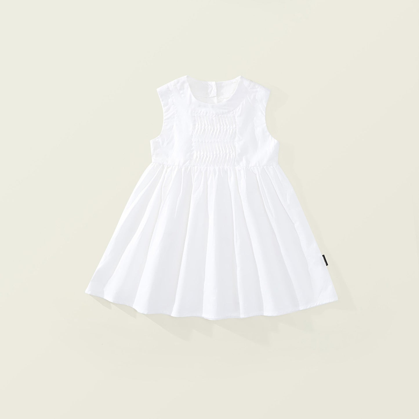 Girls Round Neck Sleeveless Dress
