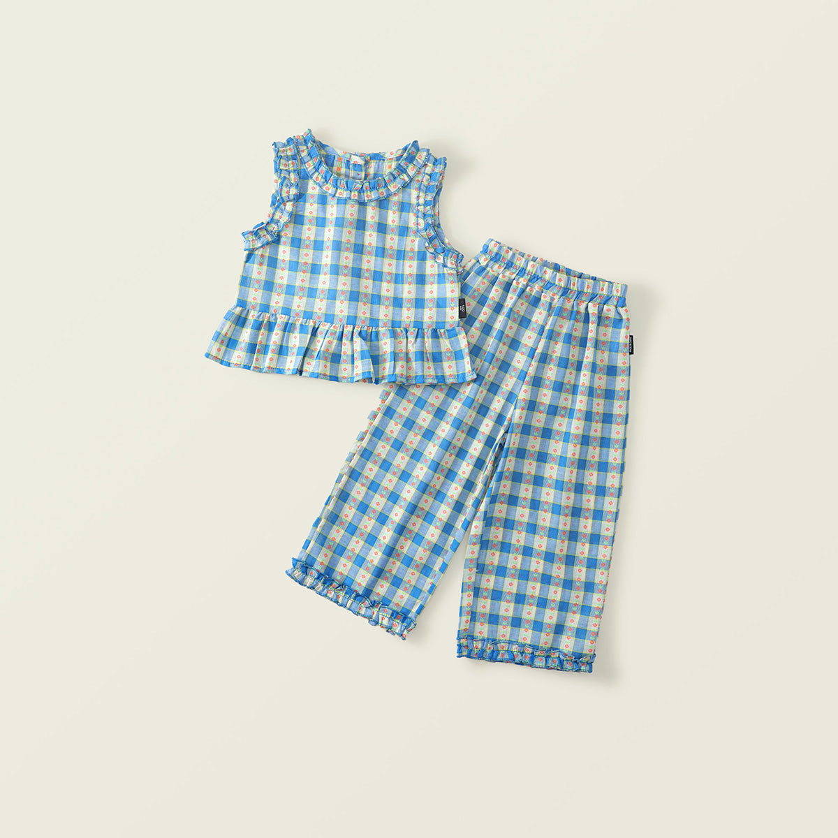 Girl's Checkered Summer Set