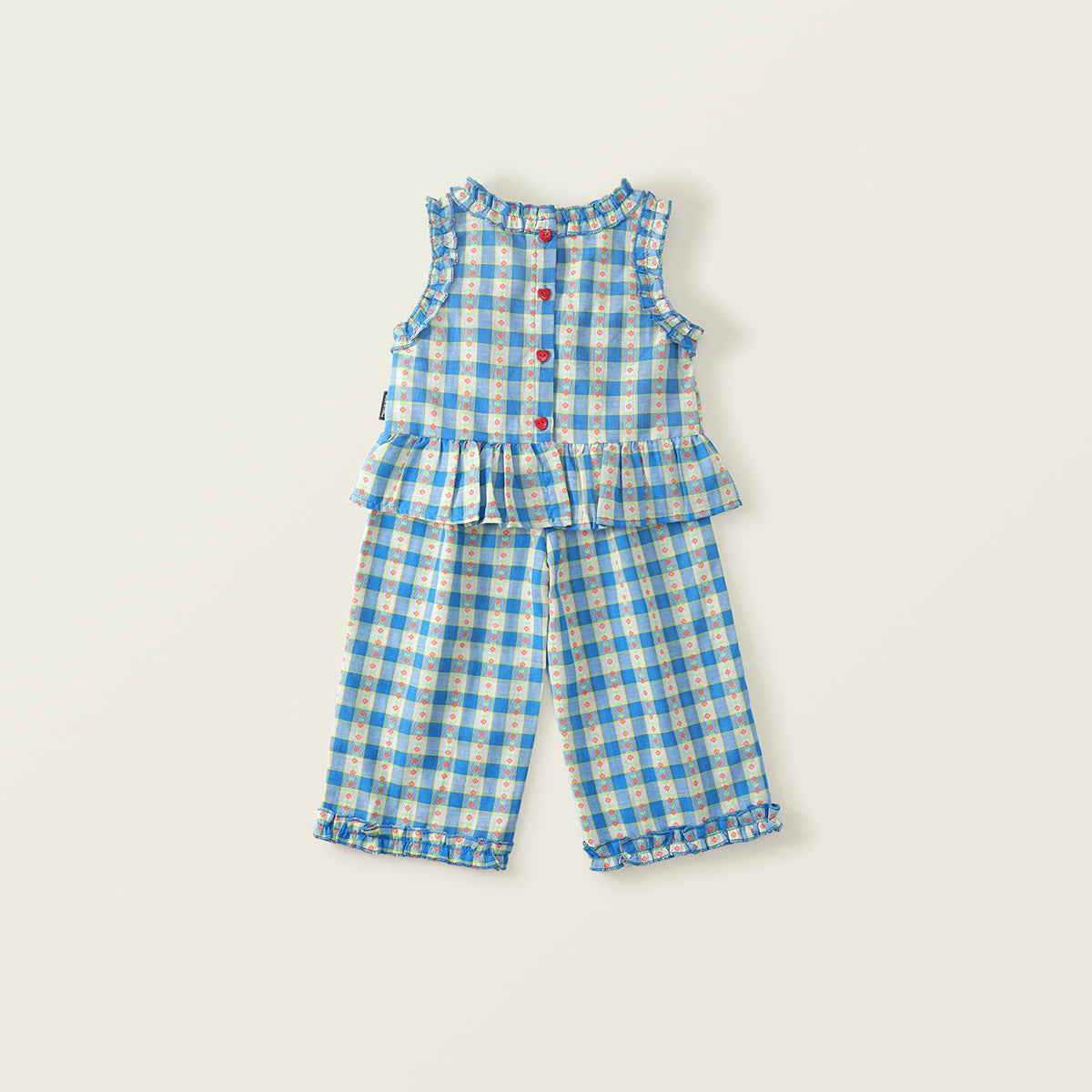 Girl's Checkered Summer Set