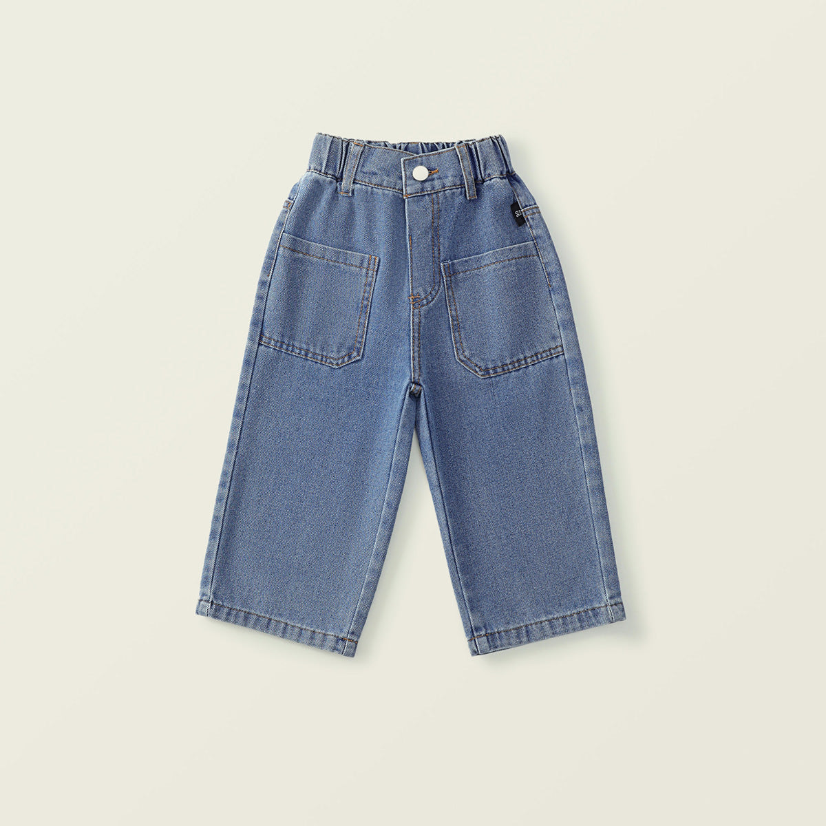 Girls' Trendy Washed Denim Pants