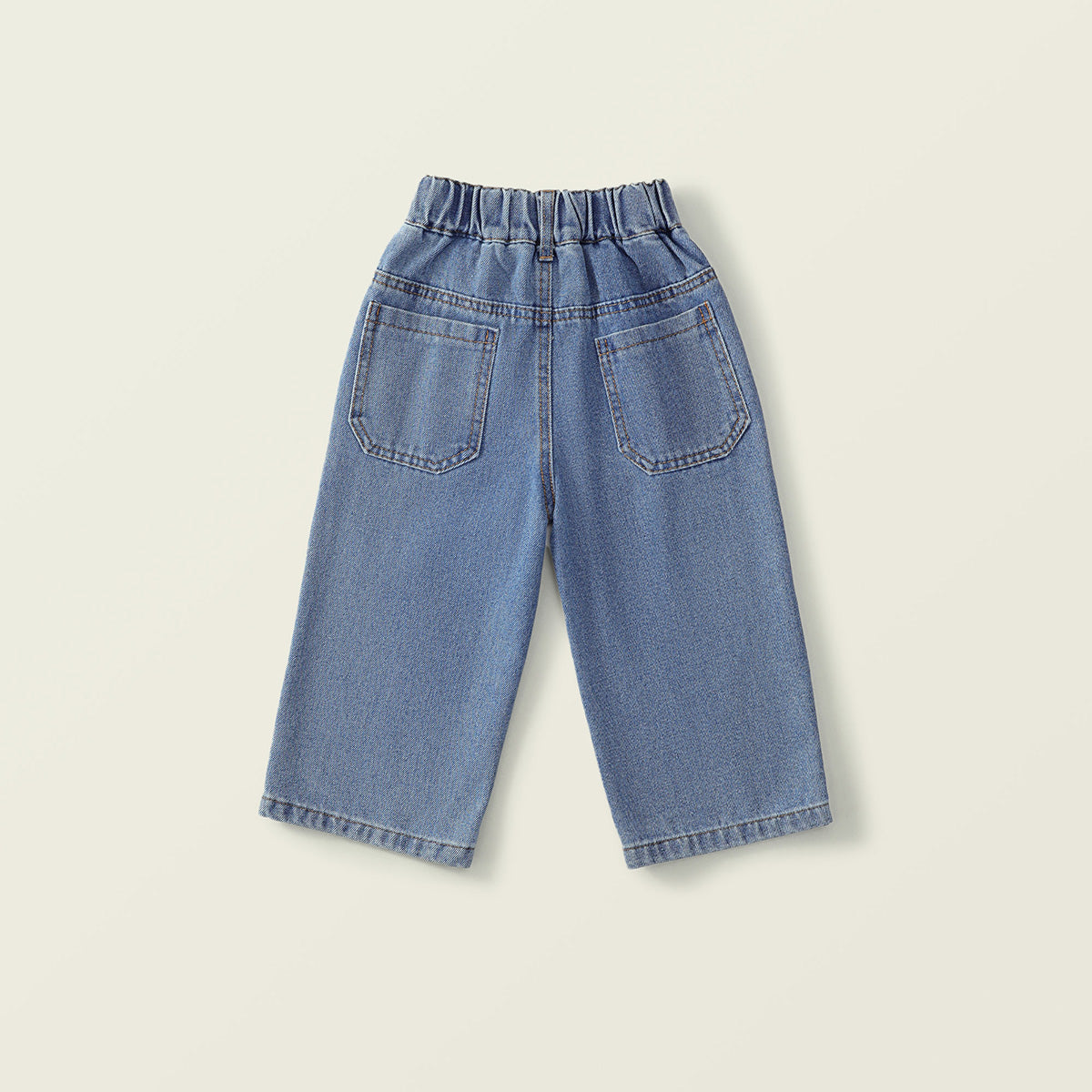 Girls' Trendy Washed Denim Pants