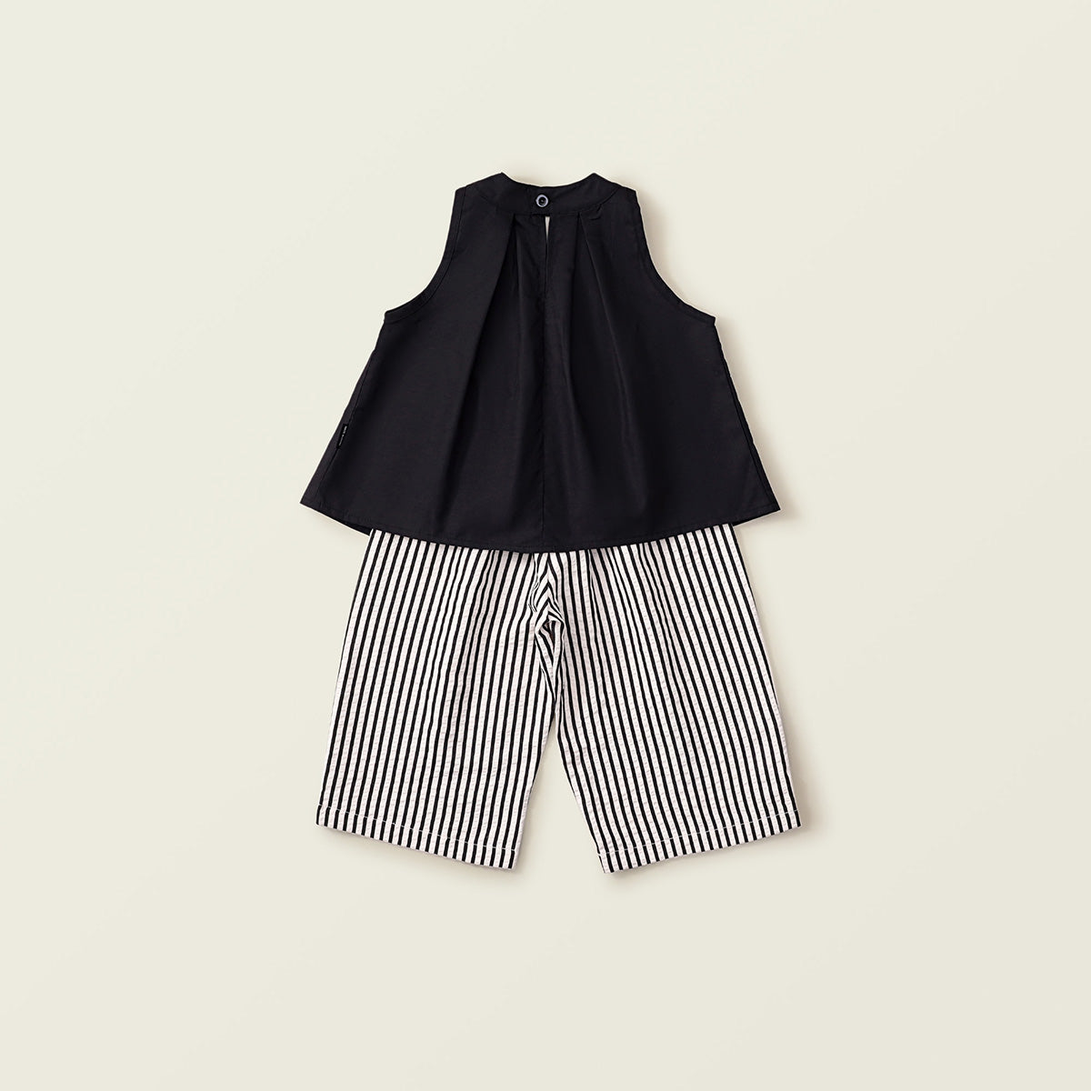 Girl's Sleeveless Striped Set