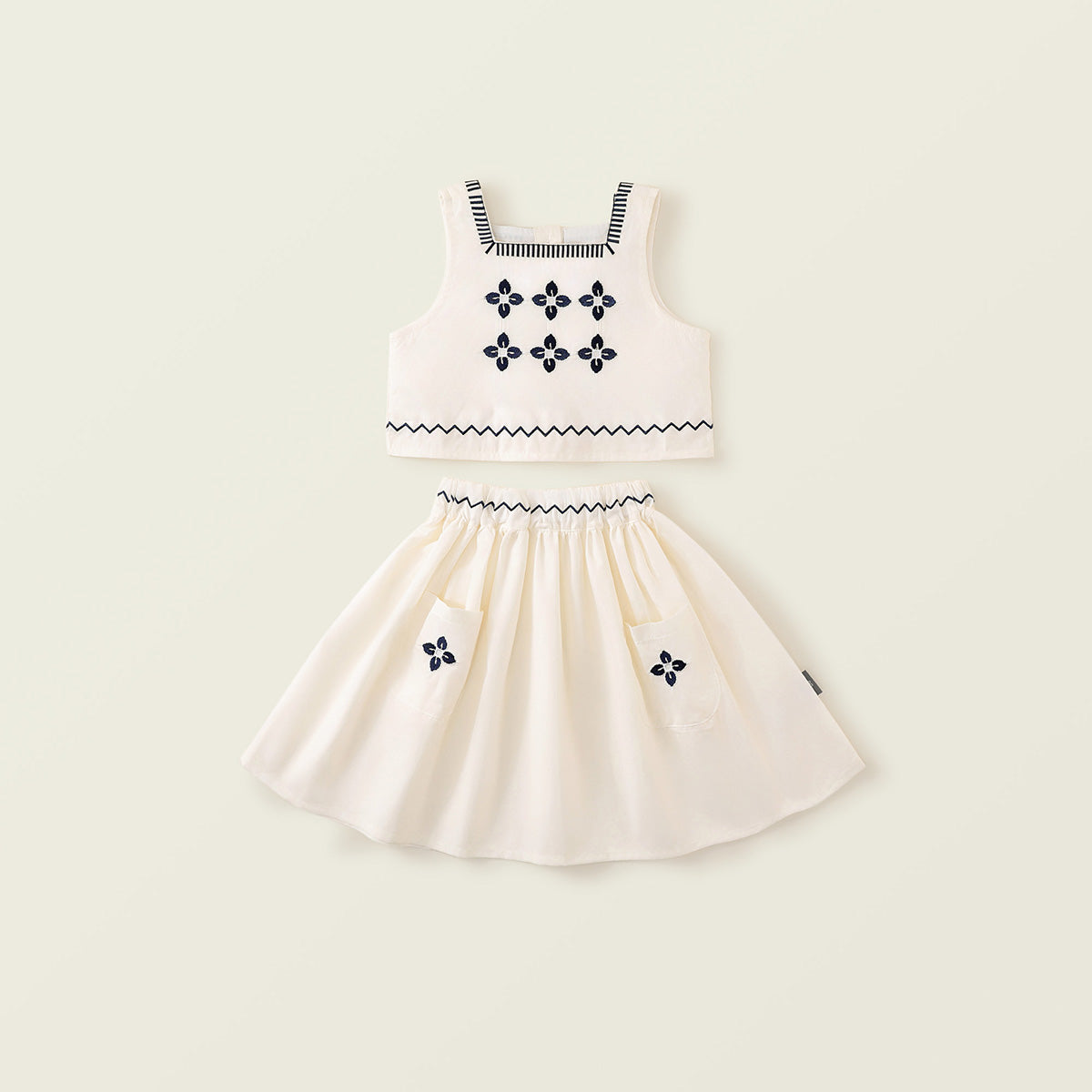 Girl's Bohemian Embroidered Set