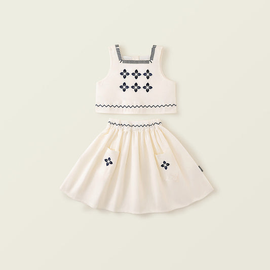 Girl's Bohemian Embroidered Set