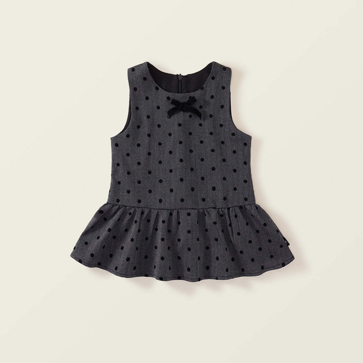 Girls' Checkered Dot Dress & Shirt Set