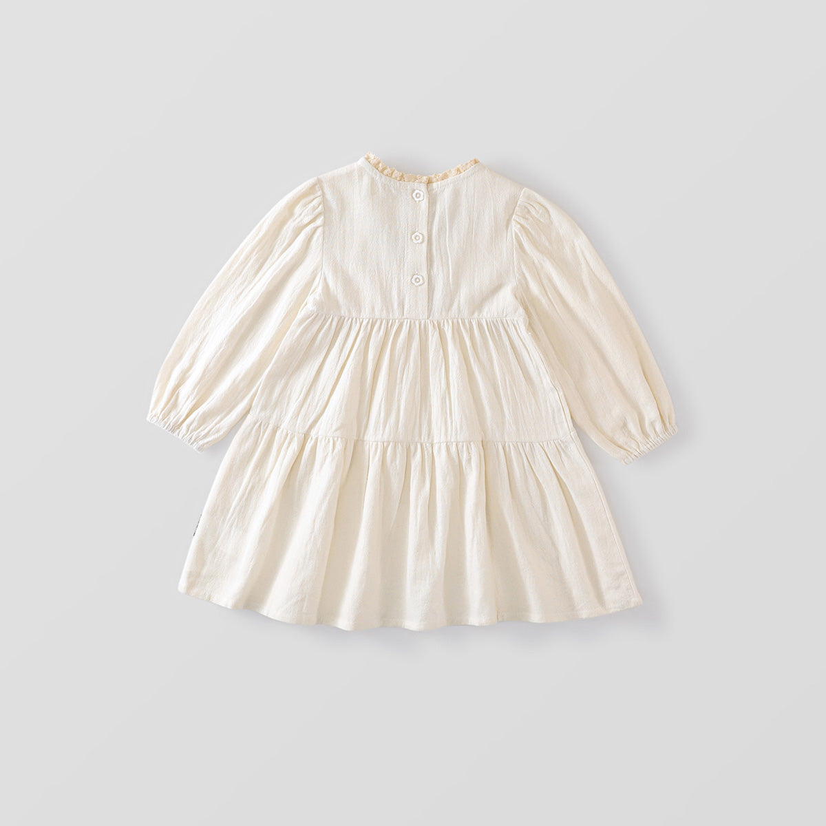 Girl's Cottage Style Embroidered Dres