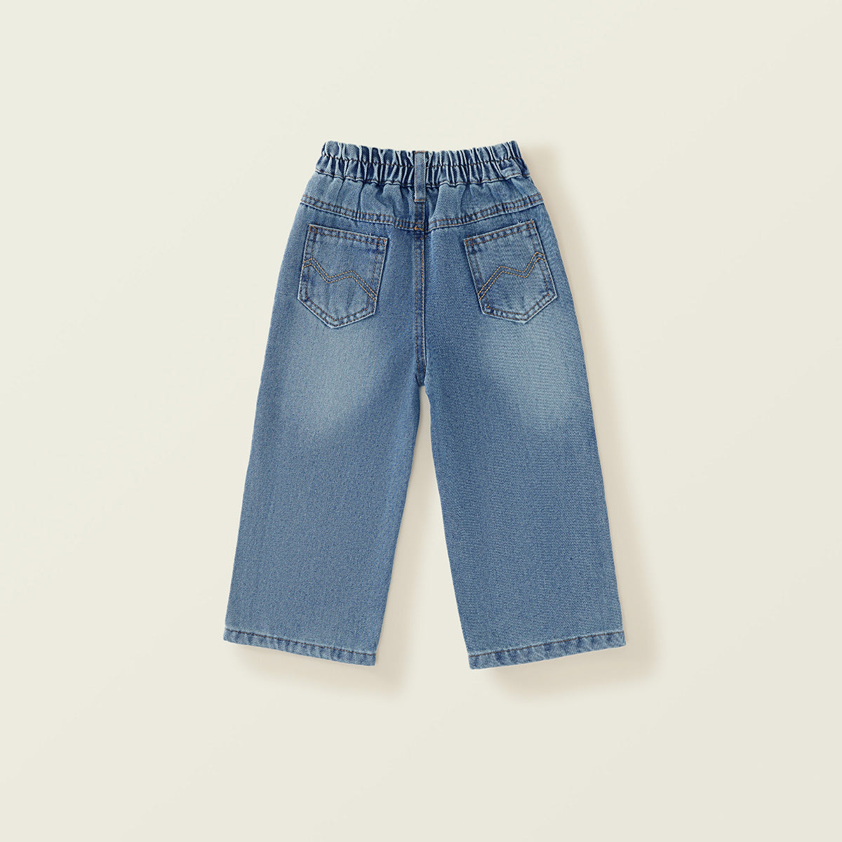 Girl's Autumn New Washable Soft Denim Straight Pants