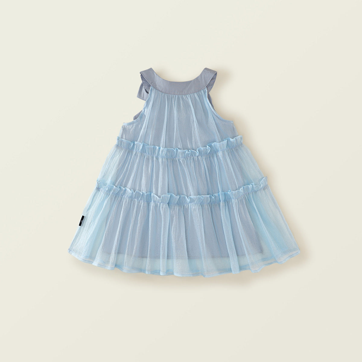 Girl's 2025 Summer Halter Neck Tiered Dress