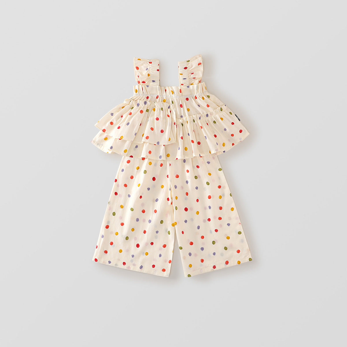 Girls' Colorful Polka Dot Spring/Summer Set