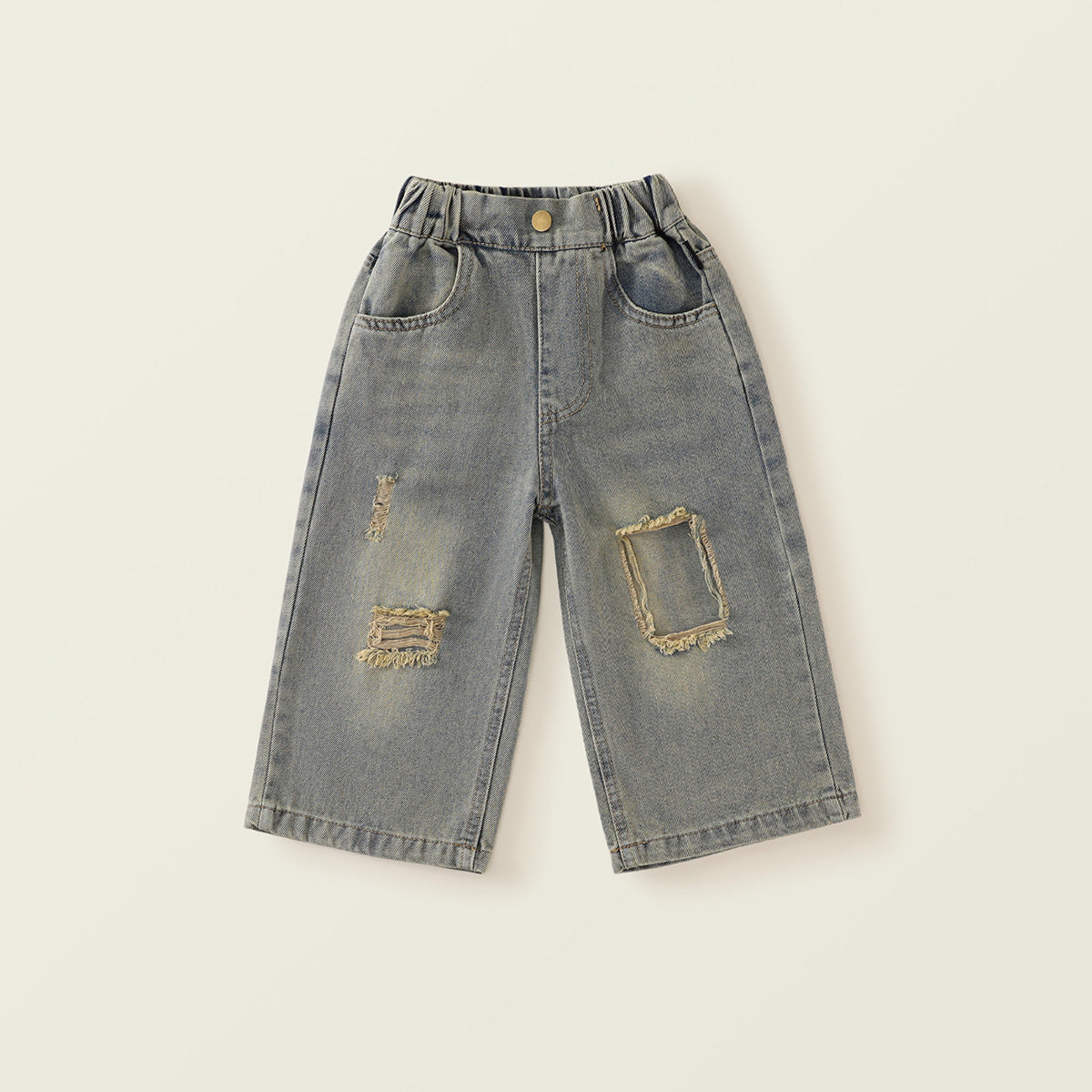 Girls' Spring/Summer Ripped Jeans