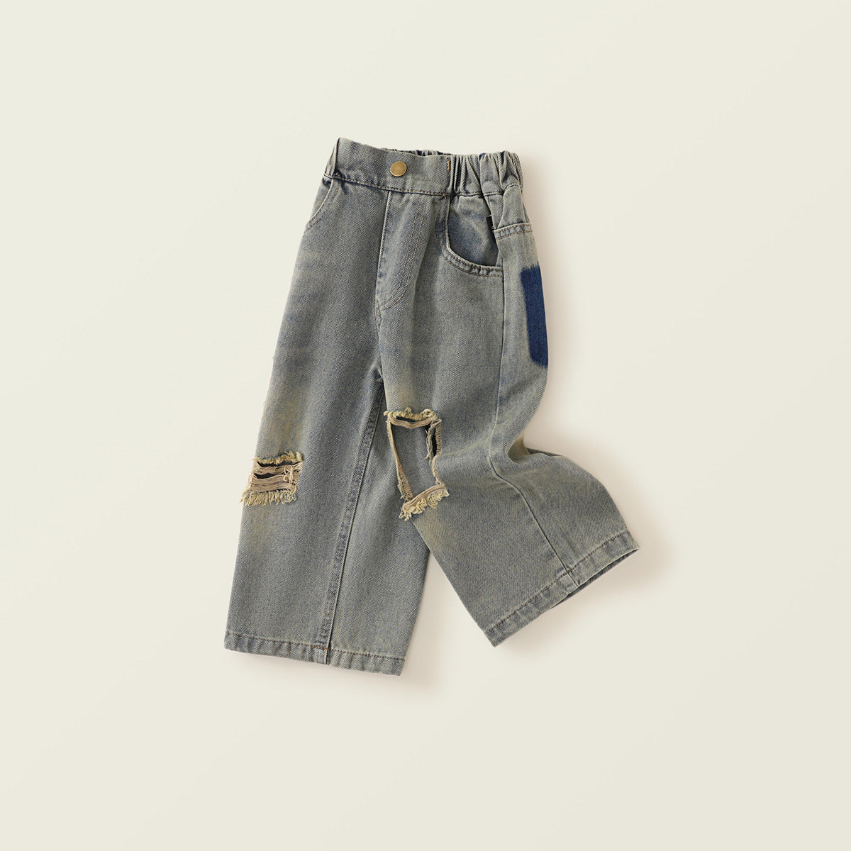 Girls' Spring/Summer Ripped Jeans