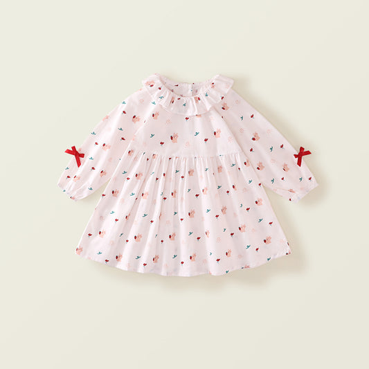 Kids' Sweet Floral Print Dress