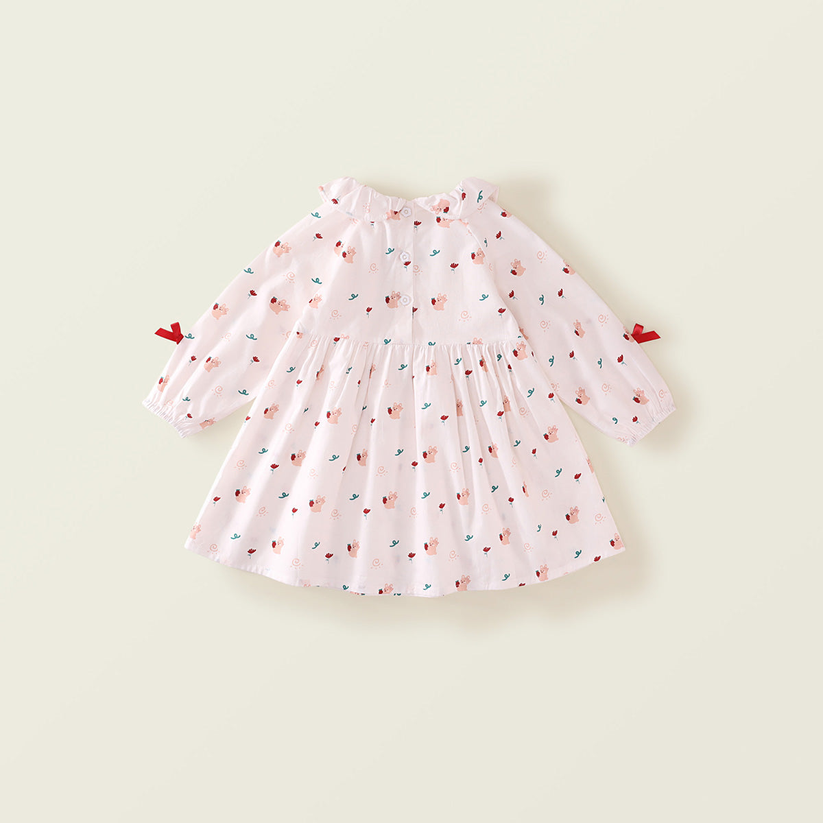 Kids' Sweet Floral Print Dress