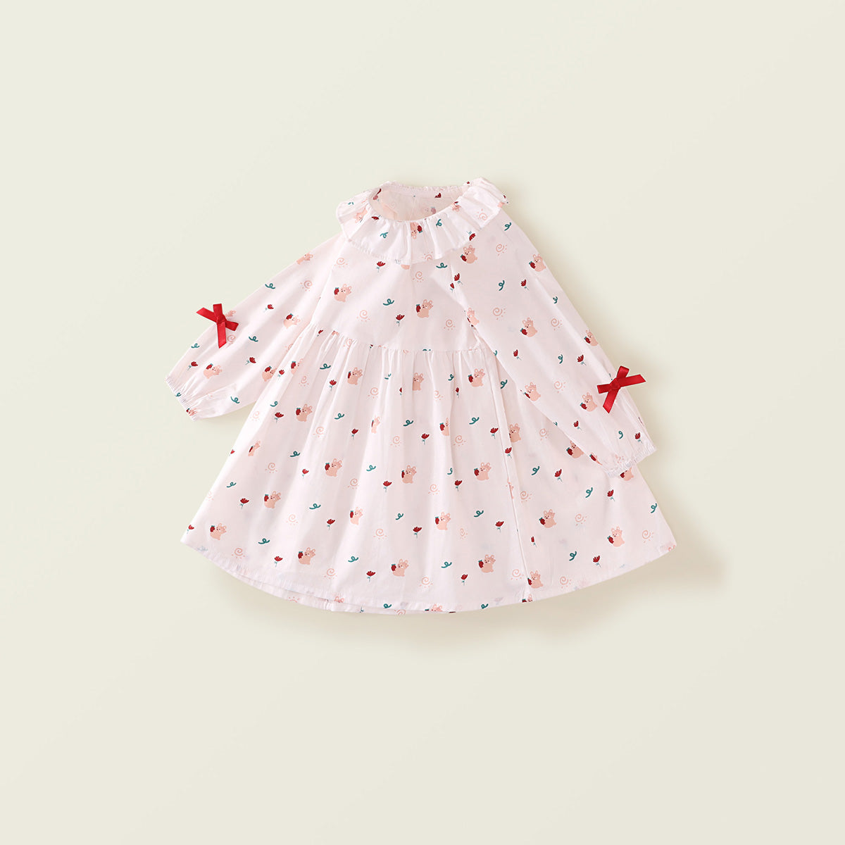 Kids' Sweet Floral Print Dress