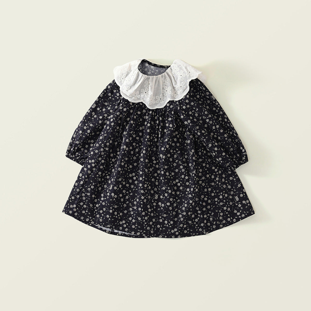 Girl's Vintage Floral Dress