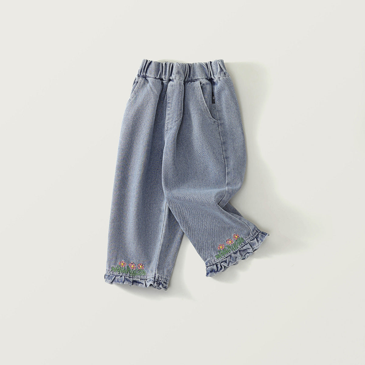 Girl's Embroidered Jeans