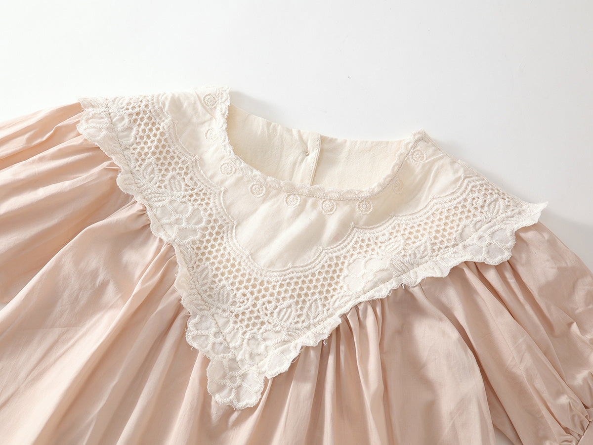 Girl's French Retro Style Summer Dress