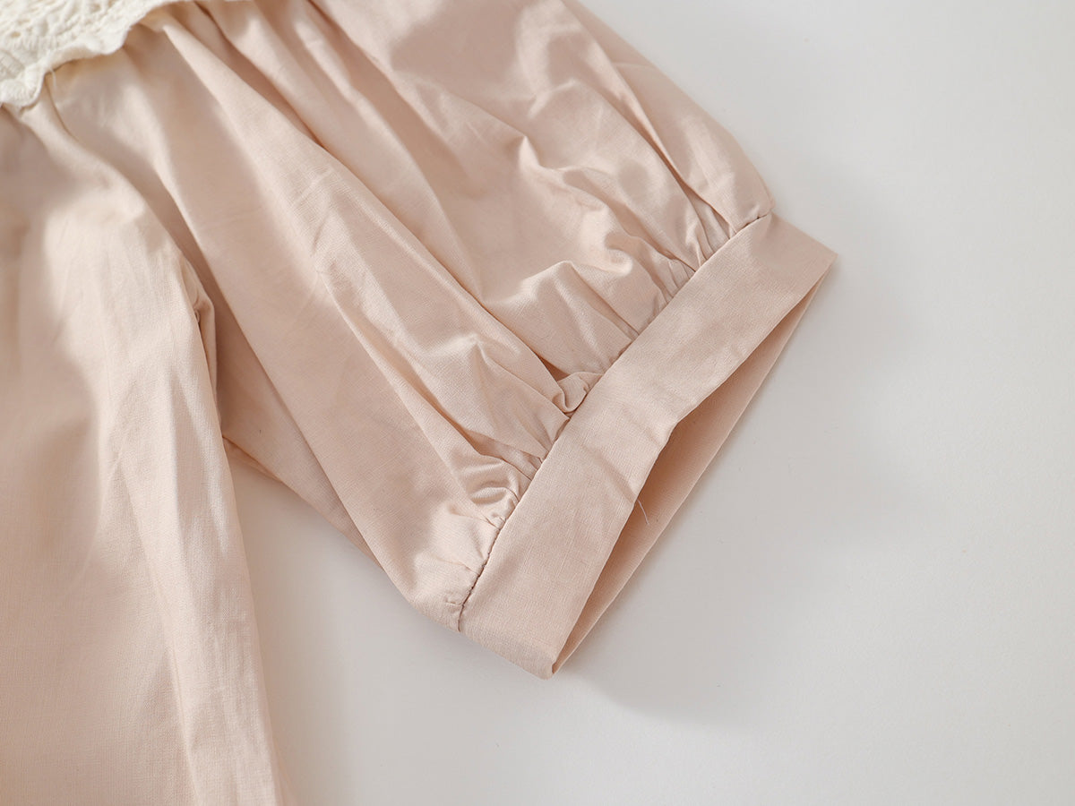 Girl's French Retro Style Summer Dress