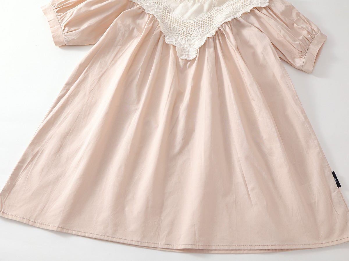 Girl's French Retro Style Summer Dress