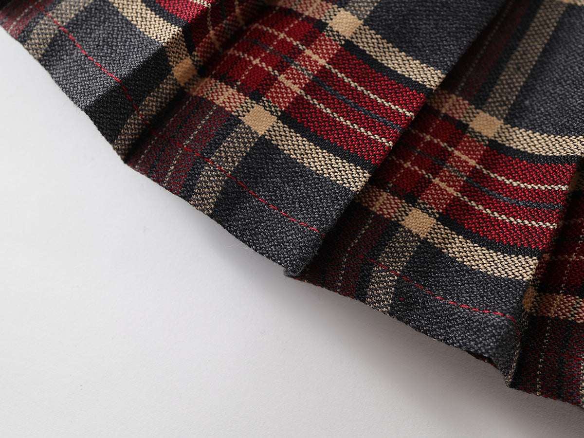 Girl's Plaid School Style Skirt