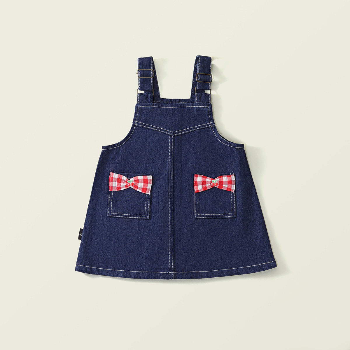 Girl's Denim Overalls Set