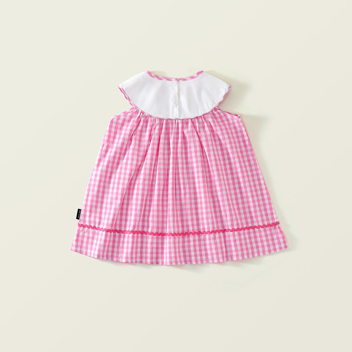 Girl's Embroidered Plaid Dress - 2025 Summer New Arrival