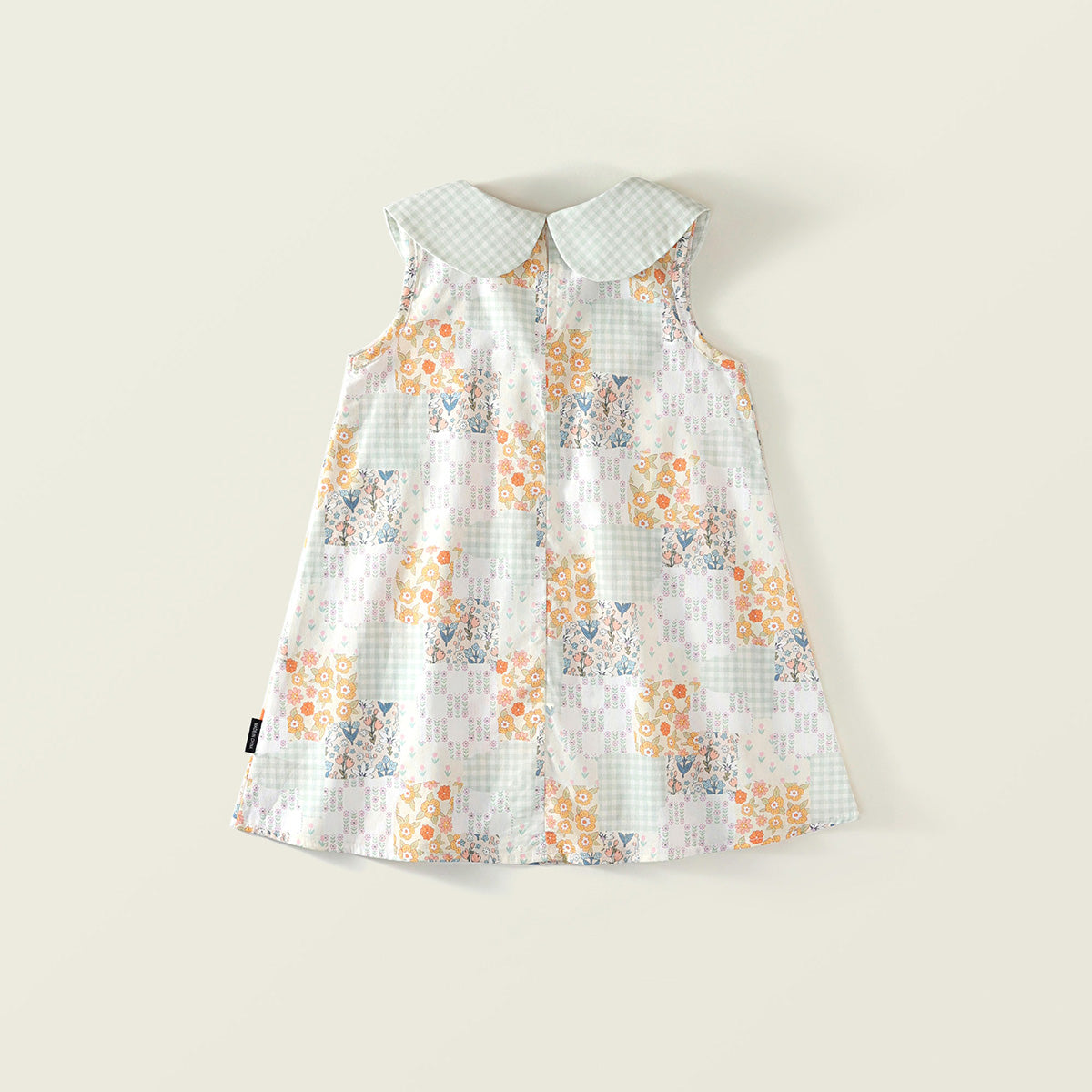 Girl's Sleeveless Lapel Dress