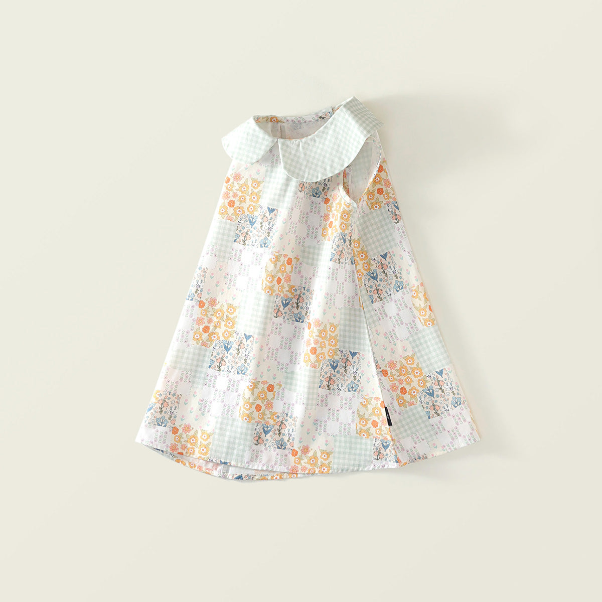 Girl's Sleeveless Lapel Dress