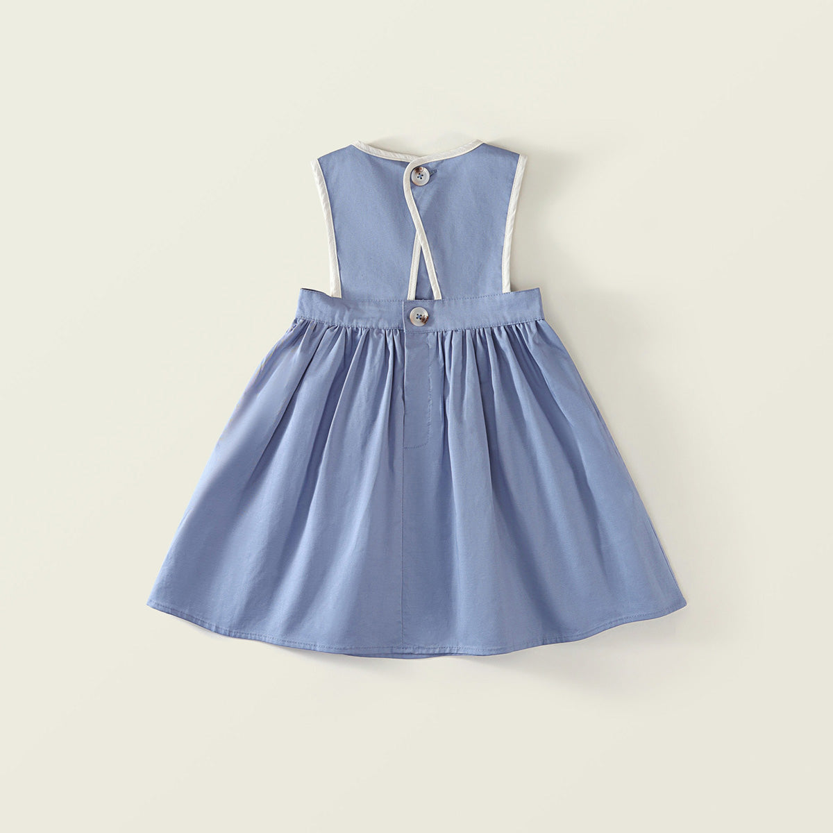 Girl's Embroidered Vest Dress