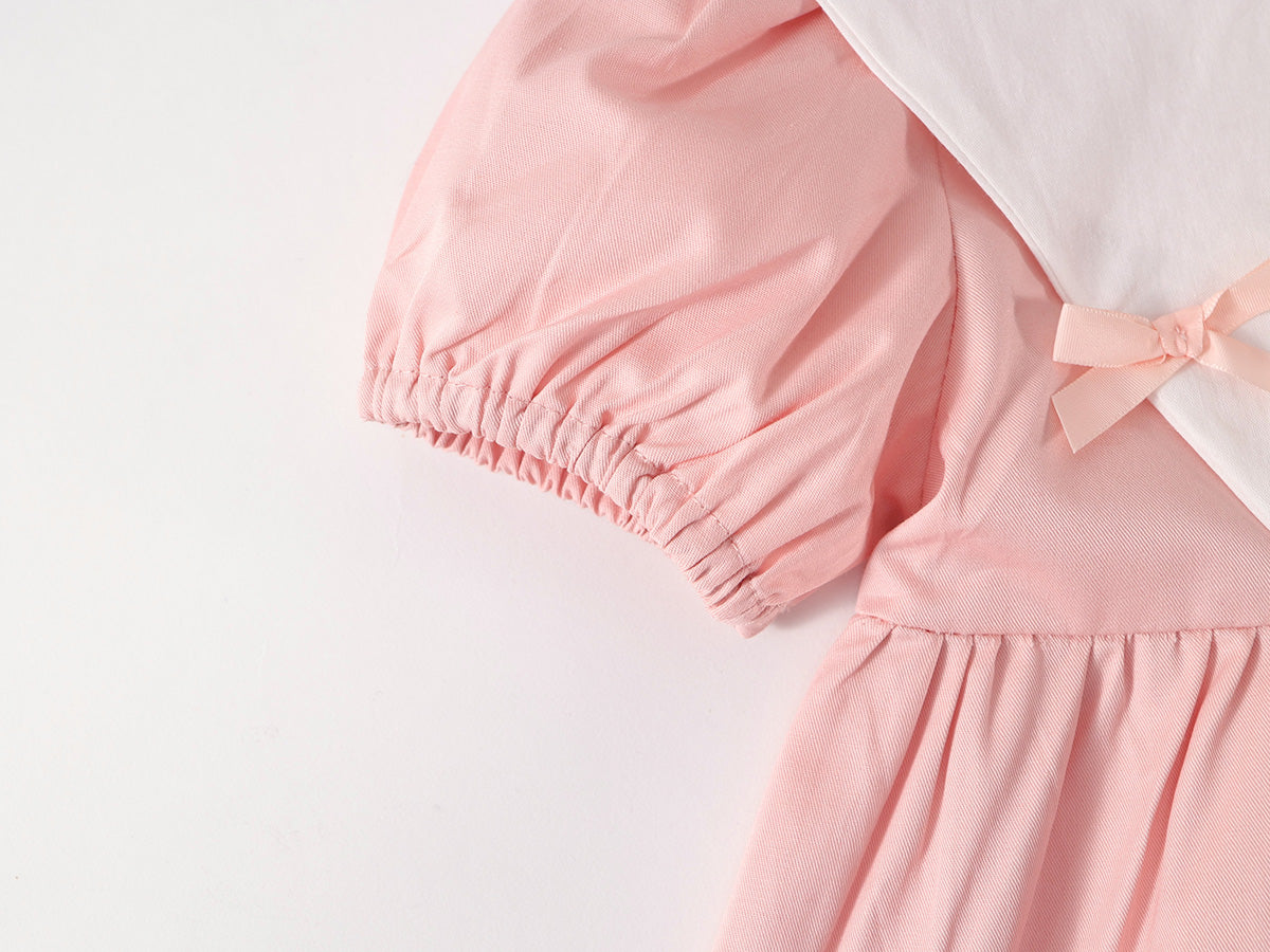 Girl's French Retro Embroidered Dress