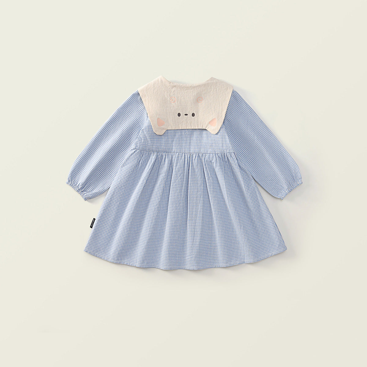 Girl's Blue Checkered Dress