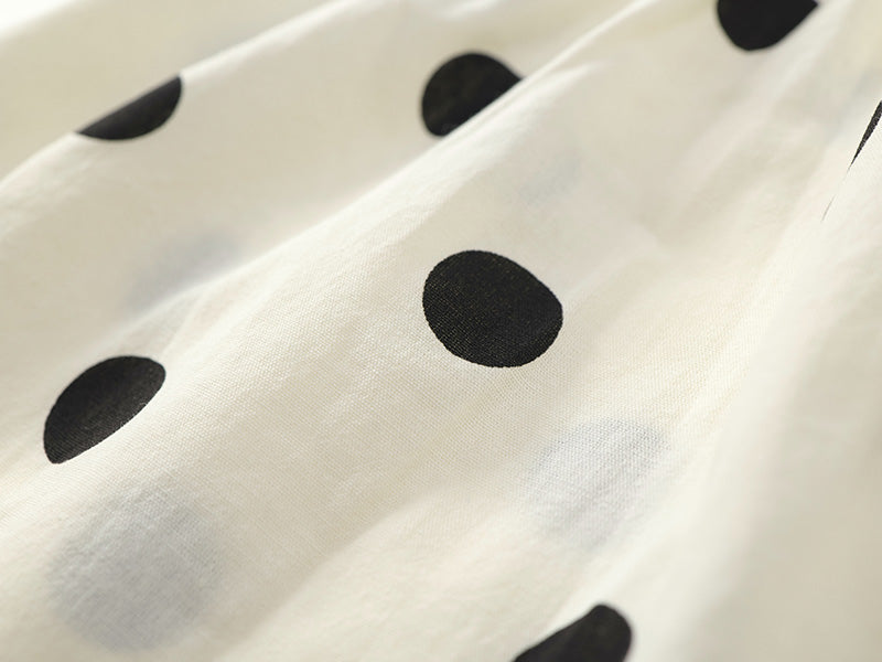 Girl's Polka Dot Sleeveless Set