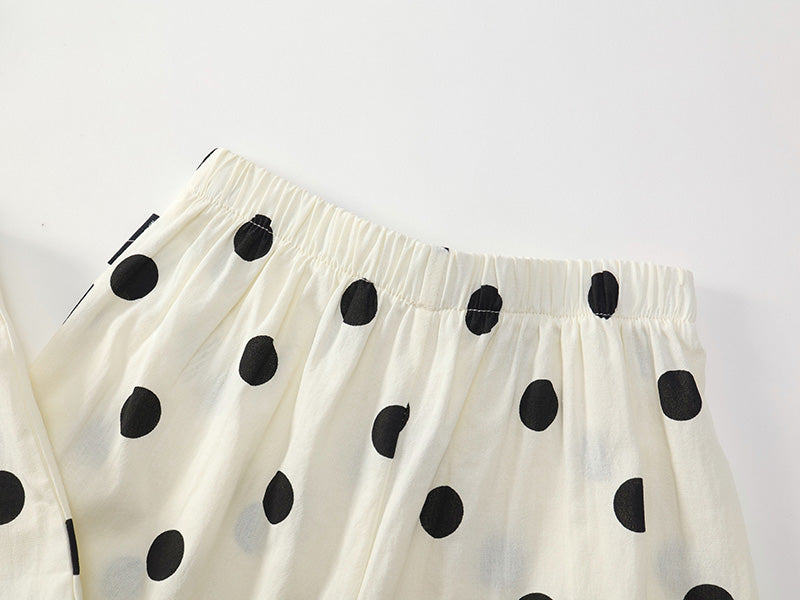 Girl's Polka Dot Sleeveless Set