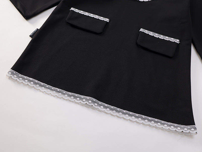 Girl's Tweed Long Sleeve Dress