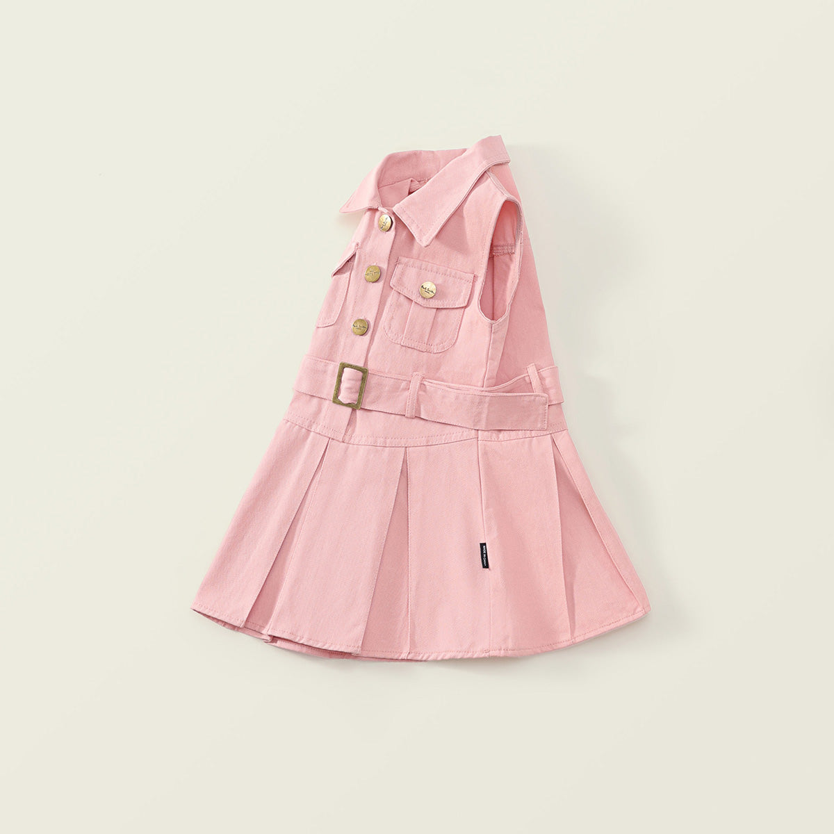 Girl's Pink Utility Sundress