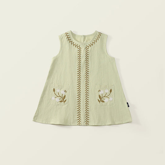 Girl's Ethnic Embroidered Sundress