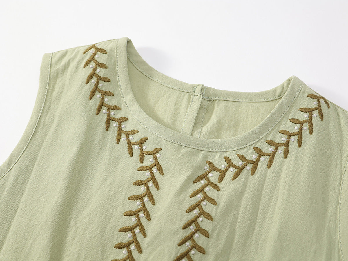 Girl's Ethnic Embroidered Sundress