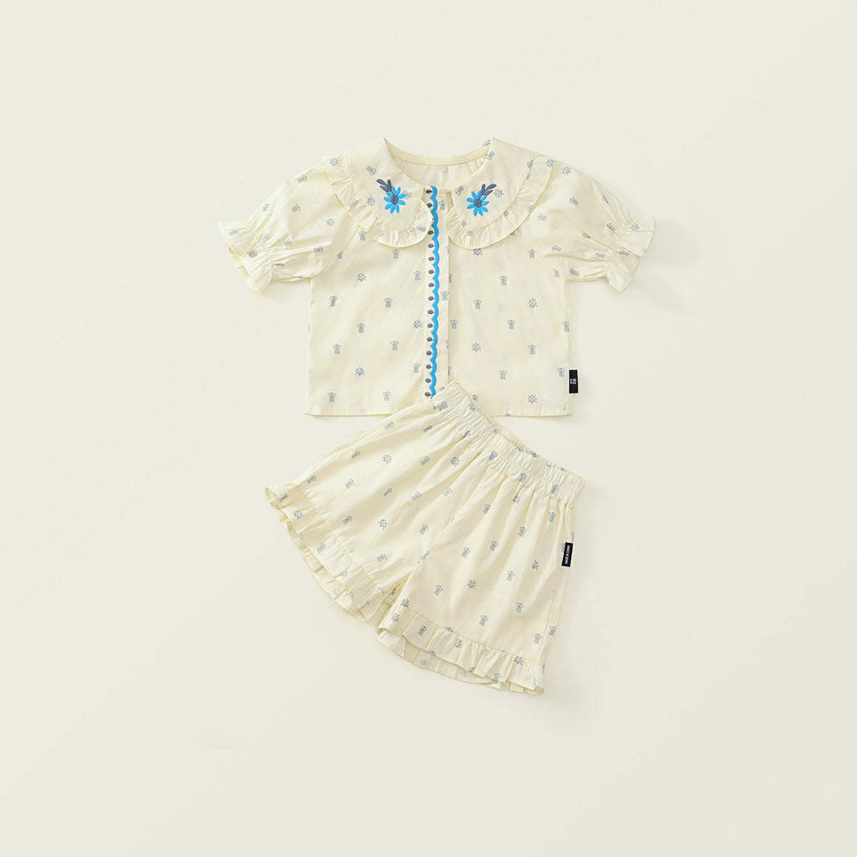 Girl's Floral Lapel Set