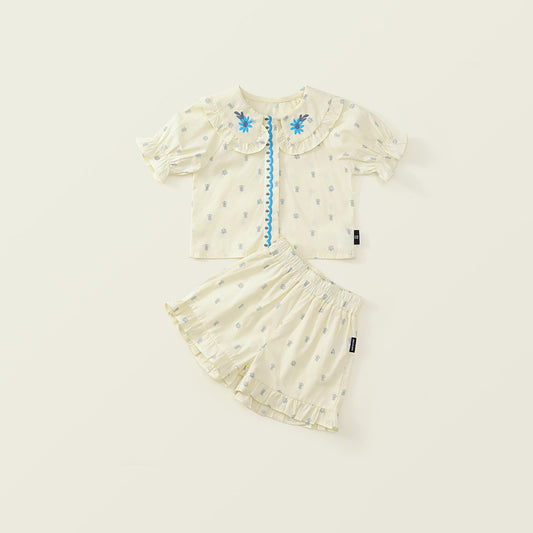 Girl's Floral Lapel Set