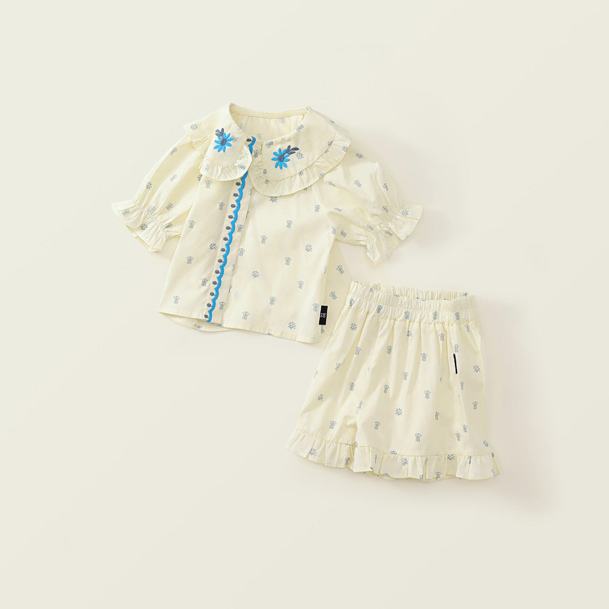 Girl's Floral Lapel Set