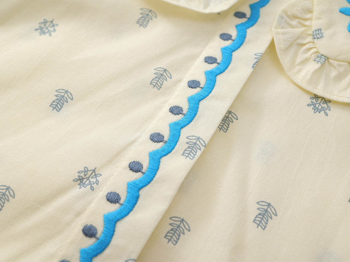 Girl's Floral Lapel Set