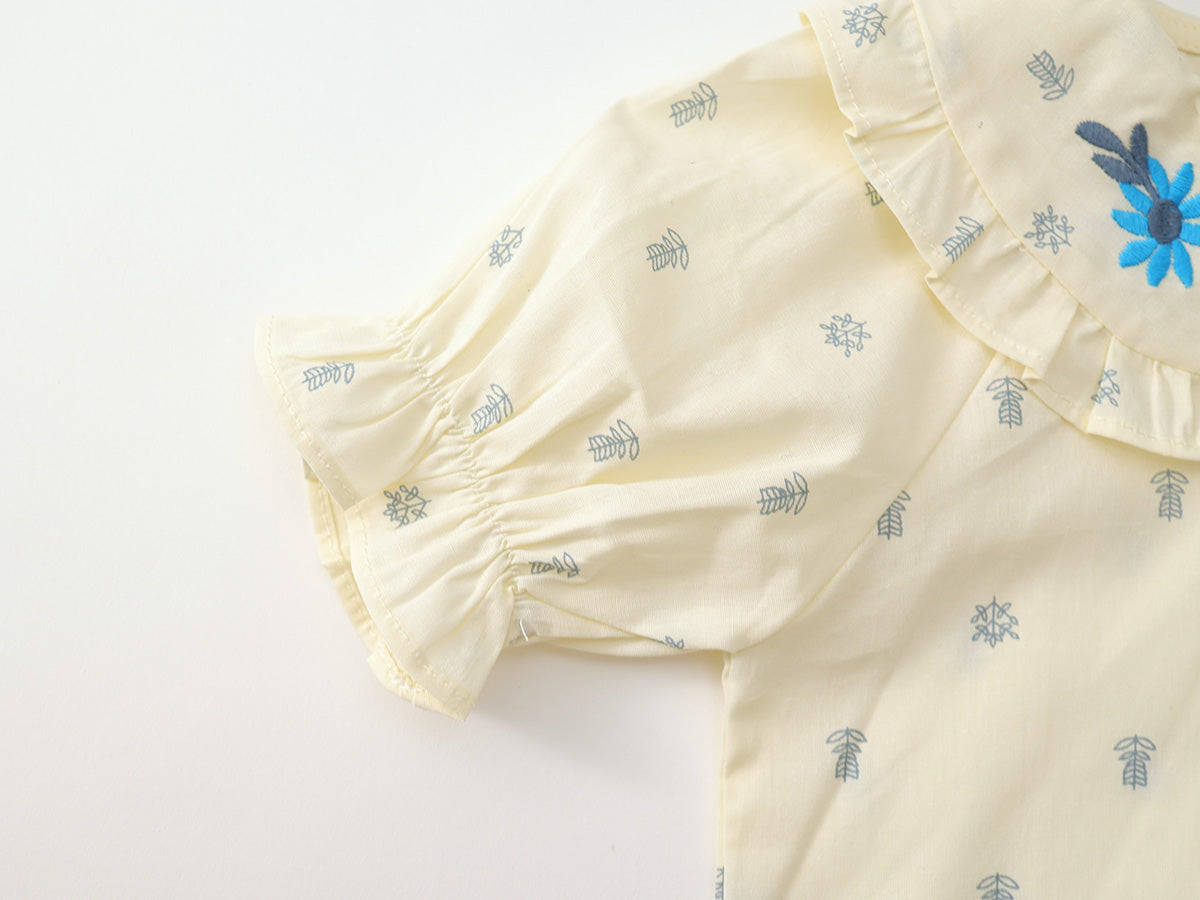 Girl's Floral Lapel Set