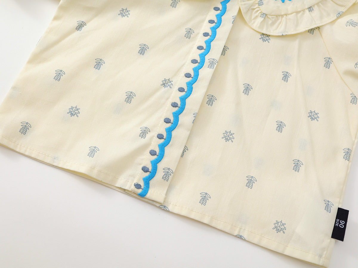 Girl's Floral Lapel Set