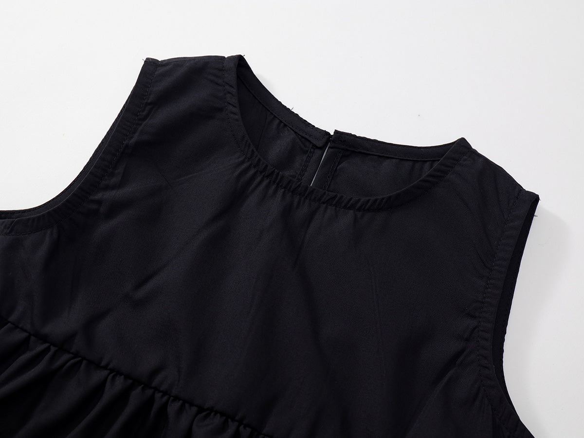 Girl's Sleeveless Stripe Set