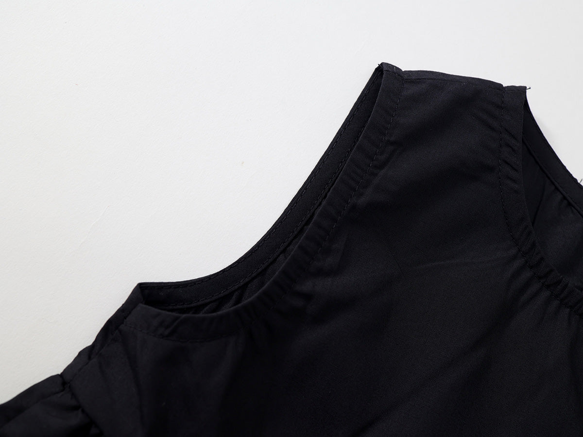 Girl's Sleeveless Stripe Set