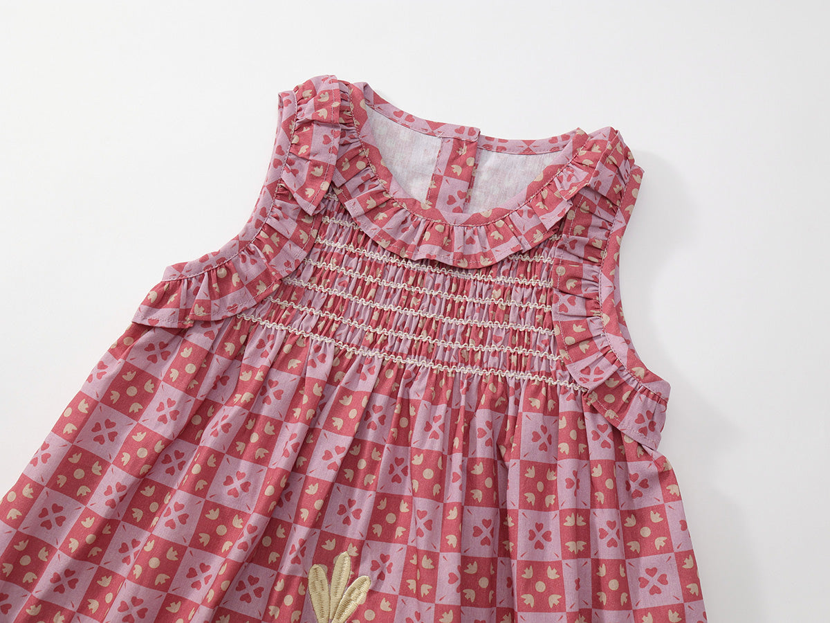 Girl's Embroidered Floral Sundress